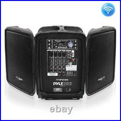 Pyle PPHP898MX Bluetooth PA Speaker & Amplifier Mixer System, 8-Ch. Audio Mixer