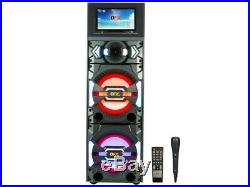 QFX SBX-212W 2 x 12 Karaoke PA Speaker +11.6 Wi-Fi LCD +Bluetooth+USB/SD/FM/EQ