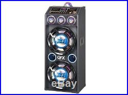 QFX SBX-412207BT 12 Amplified PA Speaker System +Bluetooth +USB/SD +Disco Light