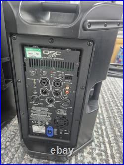 QSC K10 Active Powered 10 1000W 2-Way Portable PA Speakers With Tote Bags