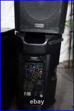 QSC K12 Active Powered 12 1000W 2-Way Portable PA Speakers (Pair) + Free Cover