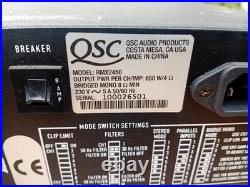 QSC RMX2450 Audio Stereo Power Pro Amplifier Bridgeable 2U Rock Solid Quality