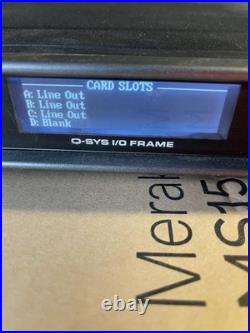 QSC q-sys I/O frame. With 3 Cards