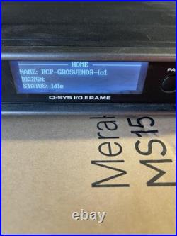 QSC q-sys I/O frame. With 3 Cards