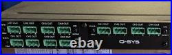 QSC q-sys I/O frame. With 3 Cards