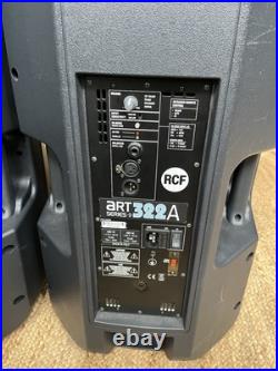 RCF ART 322 A Pair POWERED SPEAKERS GOOD CONDITION ITALIAN MANUFACTURED