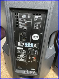 RCF ART 322 A Pair POWERED SPEAKERS GOOD CONDITION ITALIAN MANUFACTURED