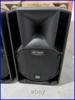 RCF ART 710-A MK5 10 Active Two-Way Speakers 1400W Each Very Good Condition