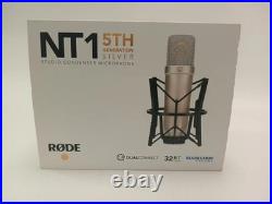 RODE NT1 5th Gen Silver Studio Condenser Microphone Bundle NEW