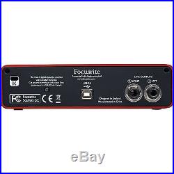 RODE NT1-A Microphone with Focusrite Scarlett 2i2 USB Audio Interface