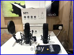 RODE NT1 CONDENSER MICROPHONE (2 for 1 guys)