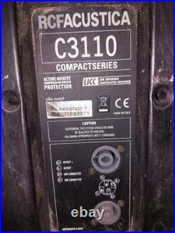 Rcf C3110 Passive Speakers. Great Condition, Including Wall Brackets