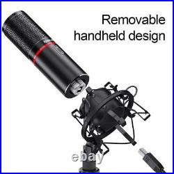 Redragon Gm300 Studio Microphone USB Wired Condenser Metal Recording Tripod