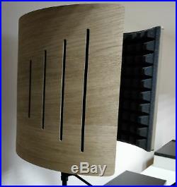 Reflection Filter Portabl Microphone Vocal Booth/Pro audio Isolation Shield WOOD