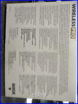 Rhode Wrieless Pro Compact Wireless Microphone System Brand New In Box