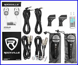 Rockville 15 Church Speakers+Mixer+Stands+Mics+Bluetooth 4 Church Sound Systems