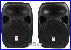 Rockville (2) 12 Bluetooth PA Church Speakers+Mic+Stands 4 Church Sound Systems
