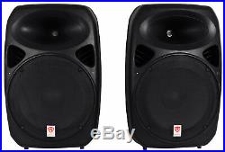 Rockville (2) 15 Bluetooth PA Church Speakers+Mic+Stands 4 Church Sound Systems