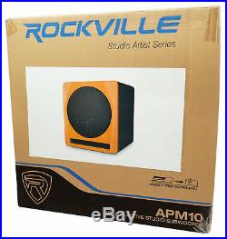Rockville APM10C 10 400 Watt Powered/Active Studio Subwoofer Pro Reference Sub
