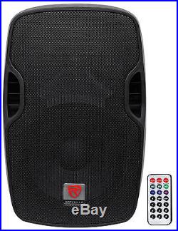 Rockville BPA12 12 Professional Powered Active 600w DJ PA Speaker w Bluetooth