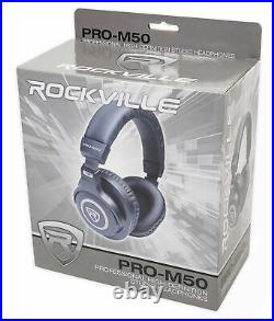 Rockville Pro Recording Studio Microphone Mic+Isolation Shield+Headphones+Stand