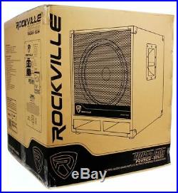 Rockville RBG15S 15 1600w Active Powered PA Subwoofer withDSP + Limiter Pro/DJ