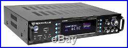 Rockville RPA60BT 1000w 2 Channel Rack DJ Amplifier/Mixer/Amp with Bluetooth/USB