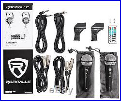 Rockville RPG2X15 Package PA System Mixer/Amp+15 Speakers+Stands+Mics+Bluetooth