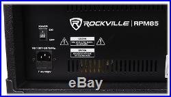 Rockville RPM85 2400w Powered 8 Channel Mixer, USB, 5 Band EQ, Effects/Bluetooth
