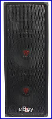 Rockville RSG12.2 Dual 12 2000 Watt 3-Way 8-Ohm Passive DJ/Pro Audio PA Speaker