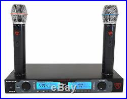 Rockville RWM2602UR UHF Wireless Dual Recharageable HandHeld Microphone System