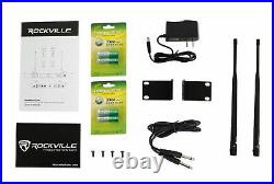 Rockville RWM2603UR UHF Wireless Dual Recharageable HandHeld Microphone System