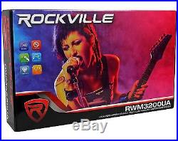 Rockville RWM3200UA 200 Channel UHF Wireless Dual HandHeld Microphone System