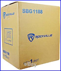 Rockville SBG1188 18 1000 Watt Passive Pro DJ Subwoofer, MDF Cabinet/Pole Mount
