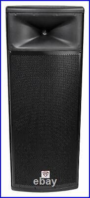 Rockville SPGN258 Dual 15 3000w 2-Way 8-Ohm Passive DJ PA Speaker/ABS Cabinet