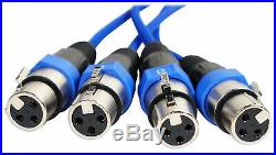 Rockville SX1650 16 Channel 50 Foot XLR Snake Cable, 100% OFC, Double Shielded