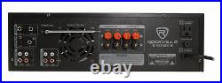 Rockville SingMix 5 2000w Professional DJ Amplifier with Bluetooth/Echo