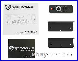 Rockville SingMix 5 2000w Professional DJ Amplifier with Bluetooth/Echo