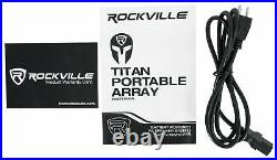 Rockville TITAN PORTABLE ARRAY Battery Powered PA DJ Speaker System withSubwoofer