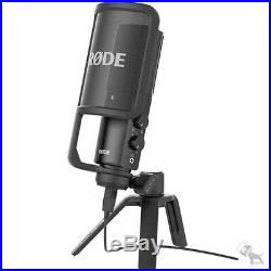 Rode NT-USB Studio Quality USB Condenser Microphone with Desk Stand & Pop Shield