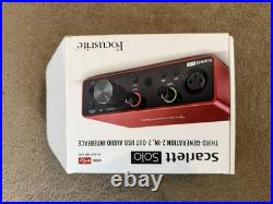 Rode NT1-A/Focusrite Scarlett Solo 3rd Gen BUNDLE Studio Condenser Microphone