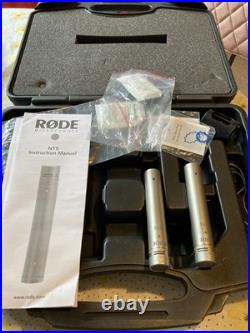 Rode NT5 Condenser Microphones Matched Pair immac Inc Carry Case and Extras