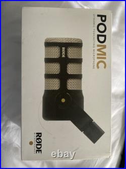Rode PodMic Dynamic Podcasting Microphone with Integrated Swing Mount