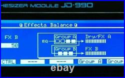 Roland JD-990 Custom LUX (Negative) LED Display