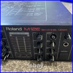 Roland M-12E Mixer Rack Mount with 12 inputs 1 Knob Missing See 3rd Photo