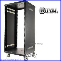 Royal Racks 21U Audio Video A/V Audio Equipment Electronics Rolling Rack Casters