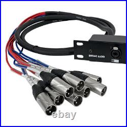 SARMSS-8x310 8 Channel XLR TRS Combo Splitter Snake Cable 3' & 10' XLR trunks
