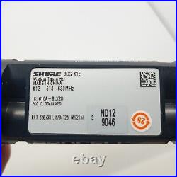SHURE BLX2-K12 614-638 MHz SM58 Wireless Handheld Microphone for BLX4-K12 Band