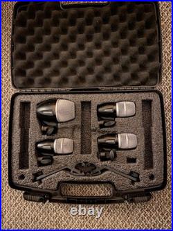 SHURE PG SERIES DRUM MICROPHONE KIT 4 MIC AND 2 x BRACKET + STORAGE BOX