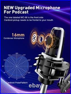 SINWE Podcast Equipment Bundle, Audio Interface with Studio Condenser Micropho